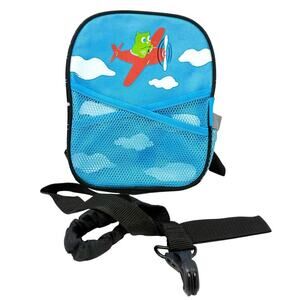 Munchkin Toddler Safety Backpack with Leash – Airplane Design Kids Mini Bag EUC